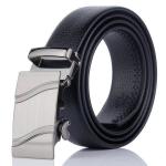 Automatic Metal Buckle Wave Pinstripe Belt